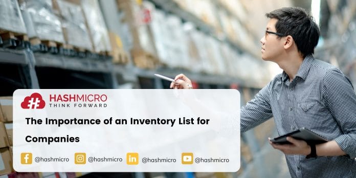 inventory list