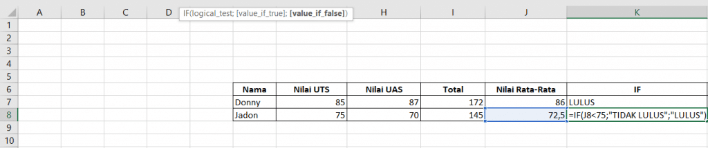 Excel Formula: Single IF