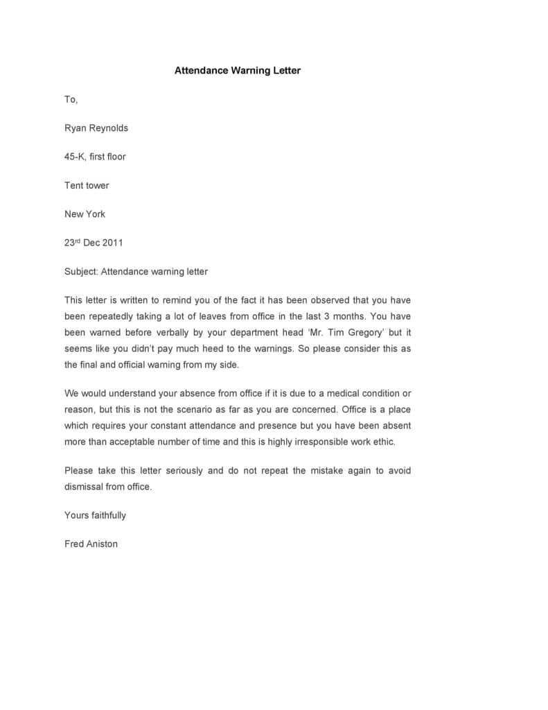 Contoh Warning Letter contoh-warning-letter