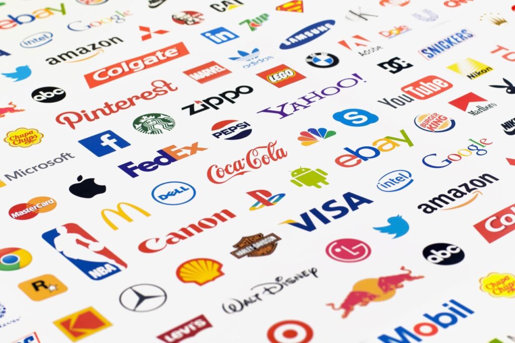 Logos of Various Brands That Help Establish Brand Imagery