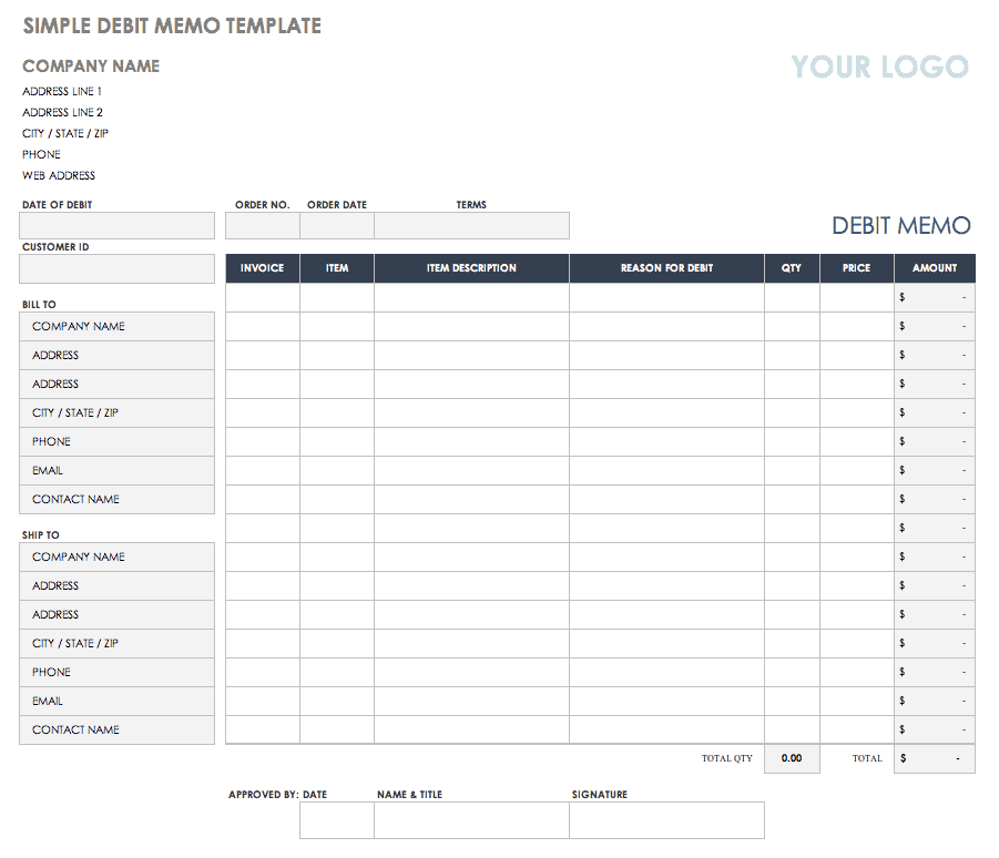 debit note example