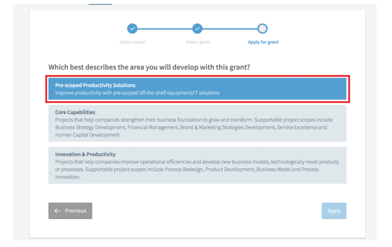 PSG grant portal 2