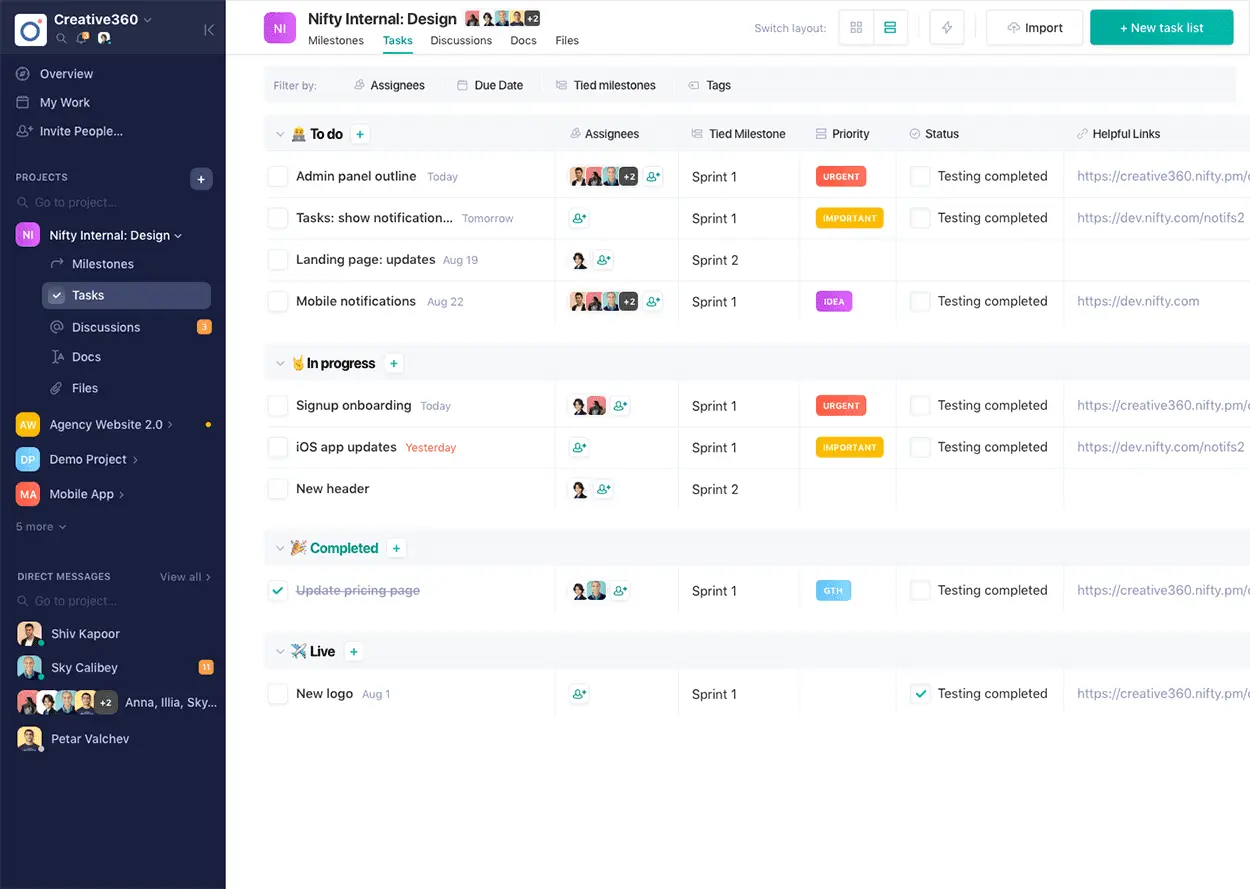 project management software