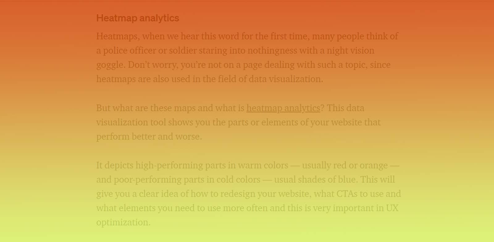 Scroll heatmap