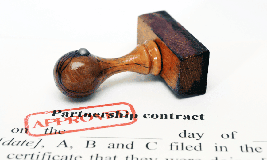 partnership contract is the final step to star a business partnership