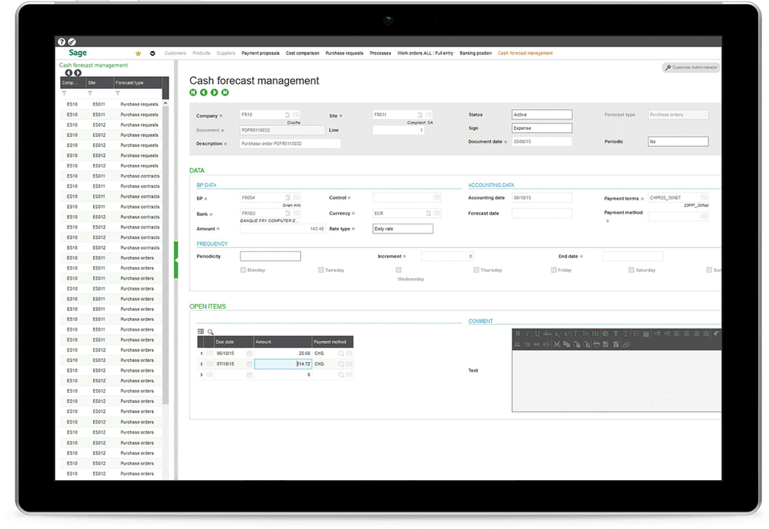 procurement system software sage