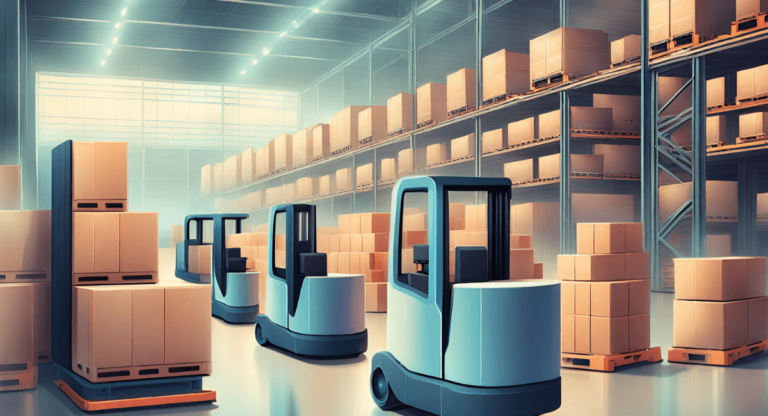 warehouse automated guided vehicles agvs