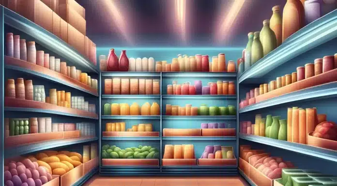 a picture resembling a large food inventory