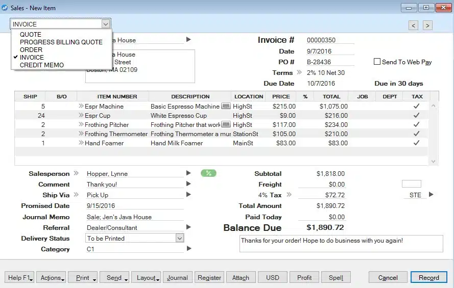 AccountEdge Pro Cloud Accounting Software