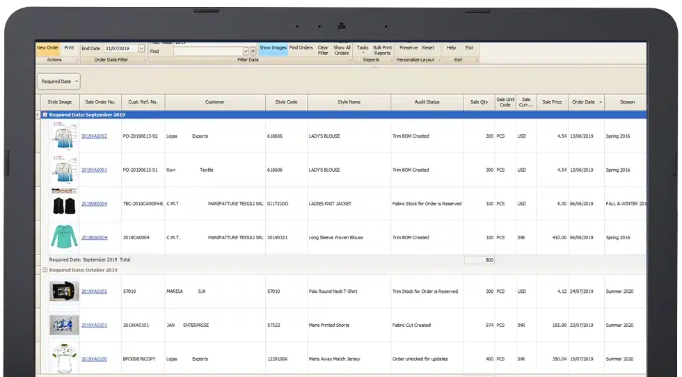 fashion erp software