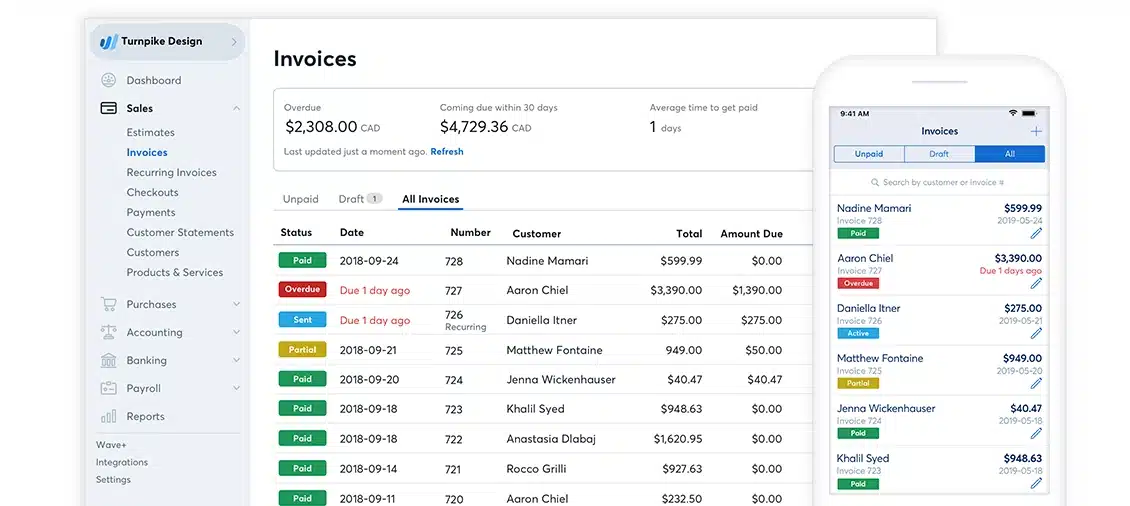 Waves startup accounting software