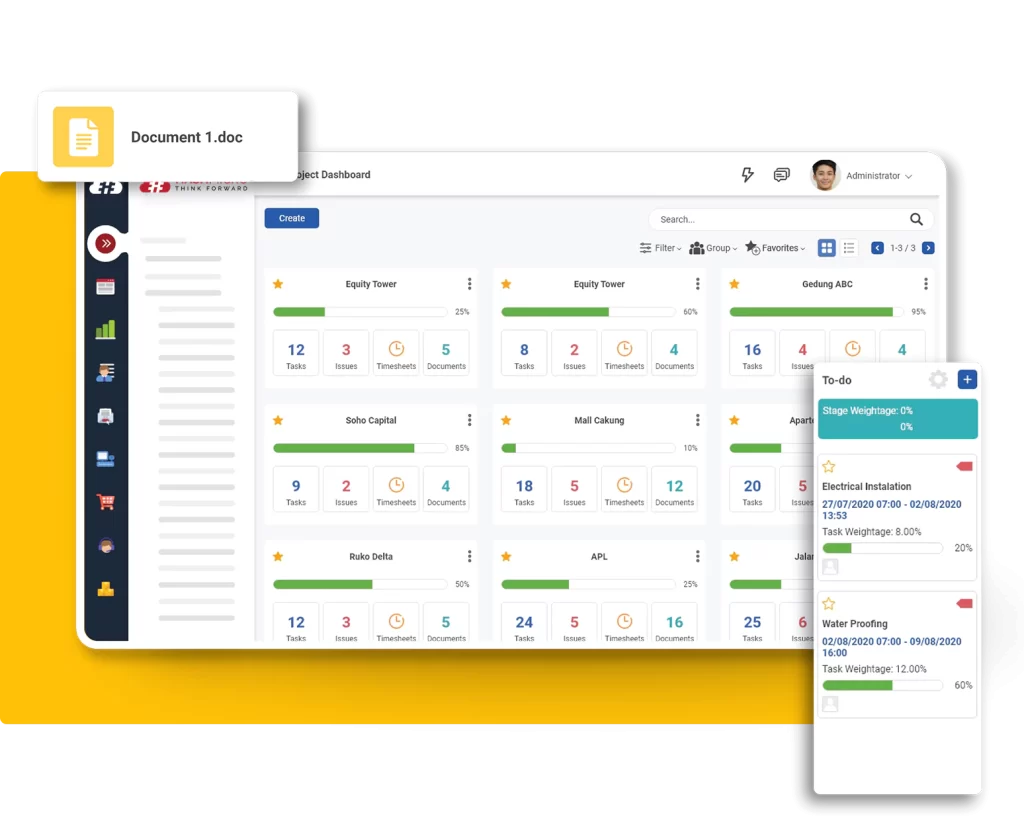 hashmicro project management dashboard