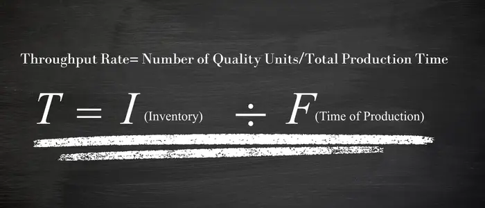 Throughput rate formula