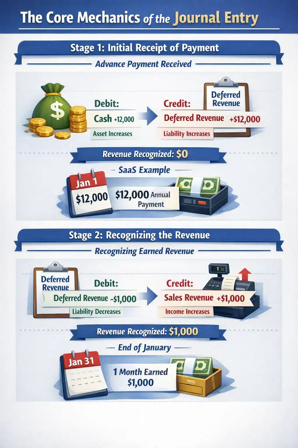 Deferred Revenue Journal Entry infographic