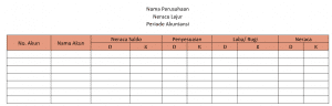 Neraca lajur 8 kolom