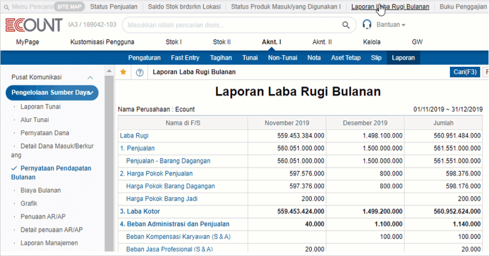 Software ERP terbaik dari Ecount (https://www.ecount.com/us/)