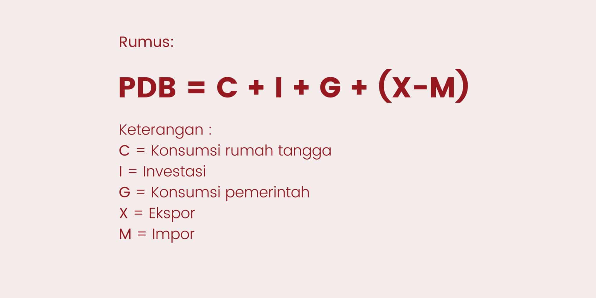 Rumus PDB - Produk Domestik Bruto