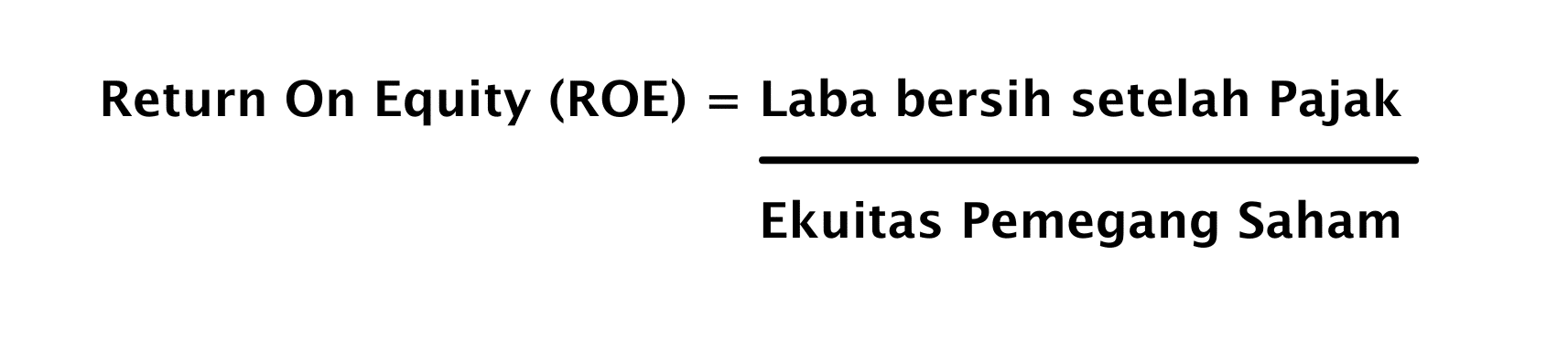 Rumus Return on Equity (ROE)