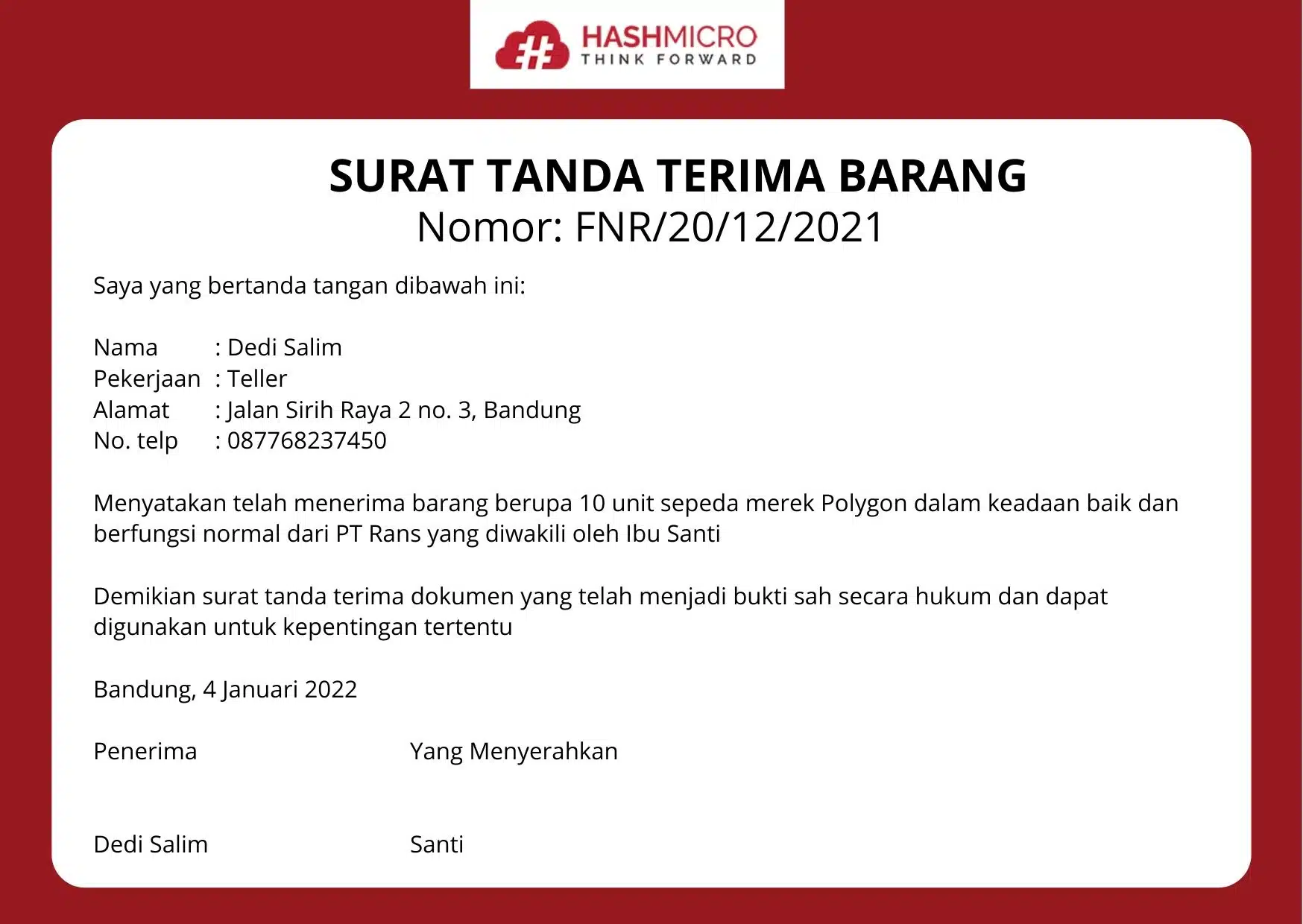 Tips dan Cara Penulisan Tanda Terima yang Benar dalam Bisnis