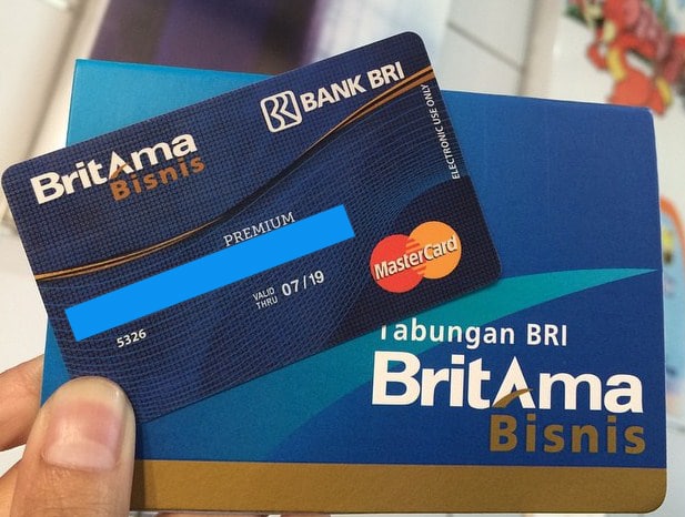 Rekening dari bank BRI diberi nama BriTama Bisnis.