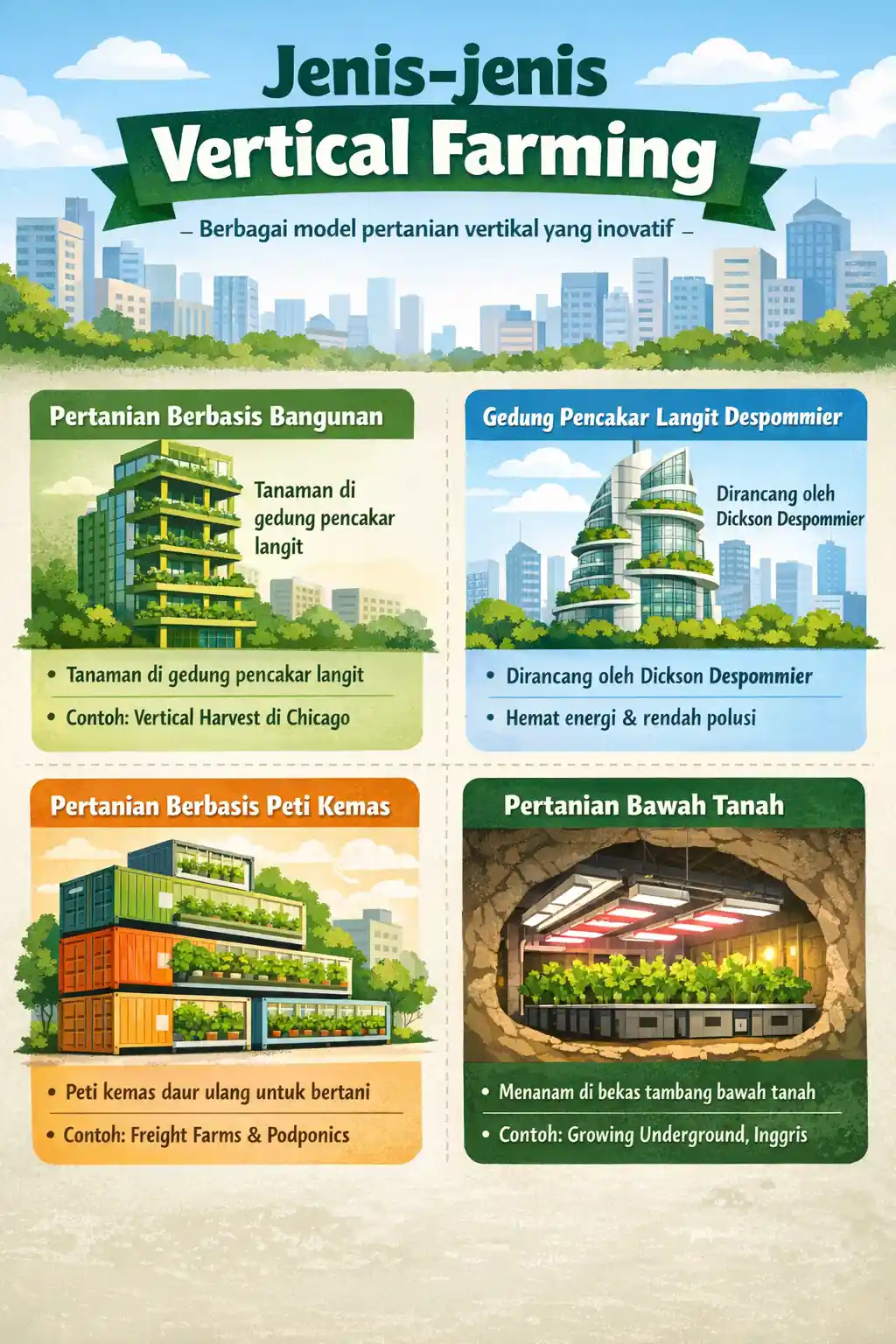 Jenis-jenis Vertical Farming