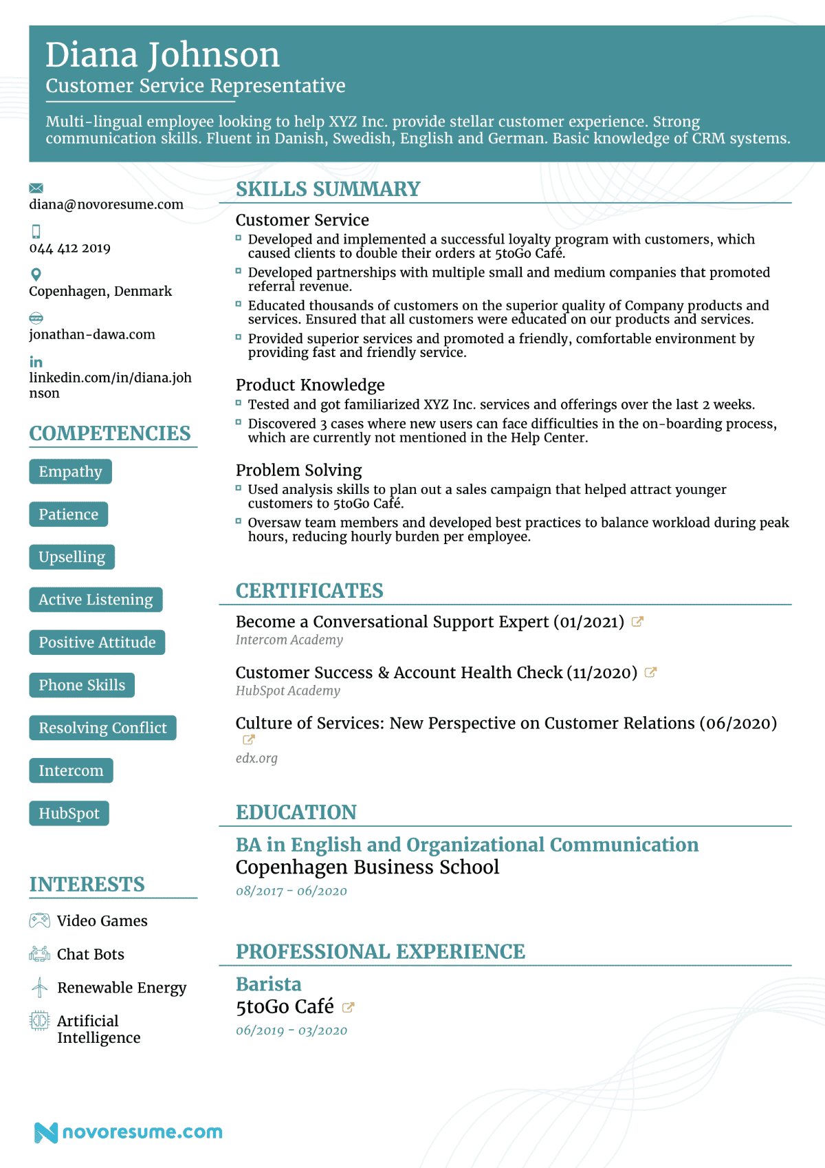 cv bahasa inggris - functional cv
