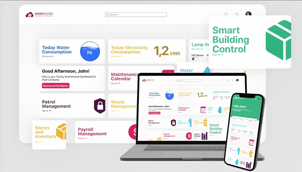 Dashboard Software Manajemen Fasilitas dari HashMicro