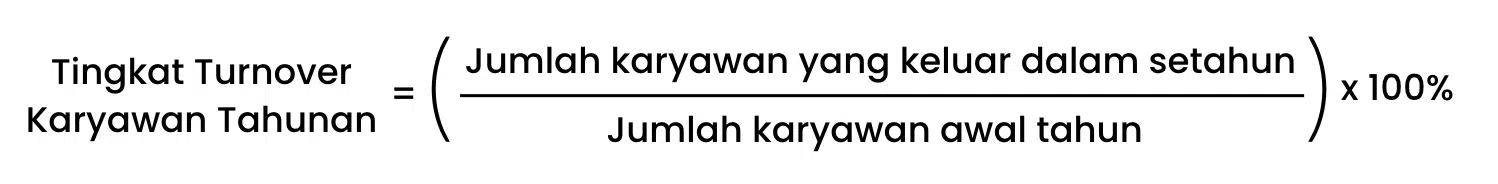 Menghitung turnover tahunan