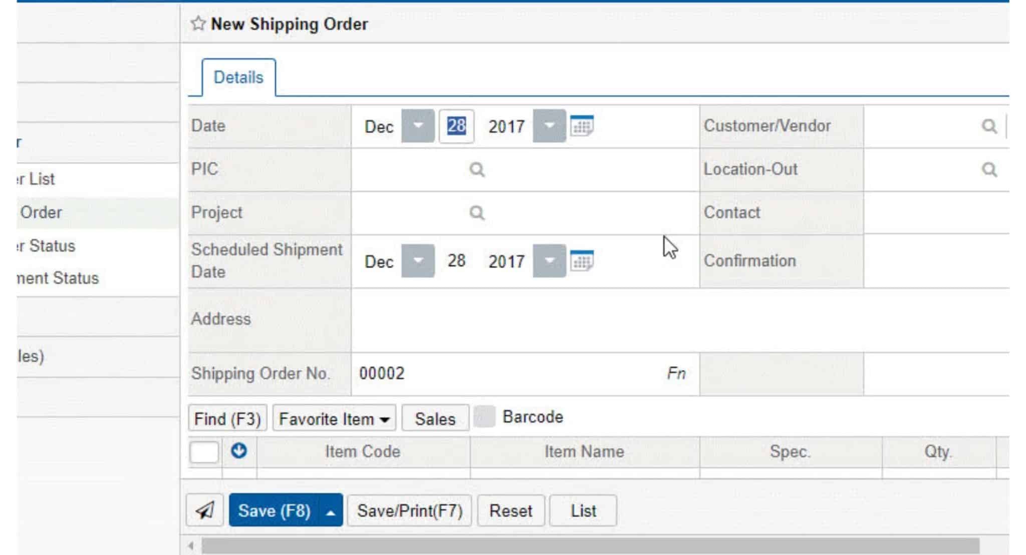 distribution management system