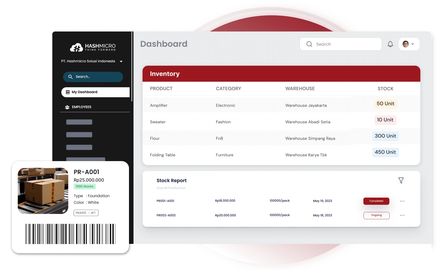 sofwtare inventory hashmicro