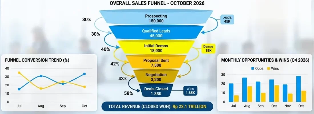 Sales funnel report