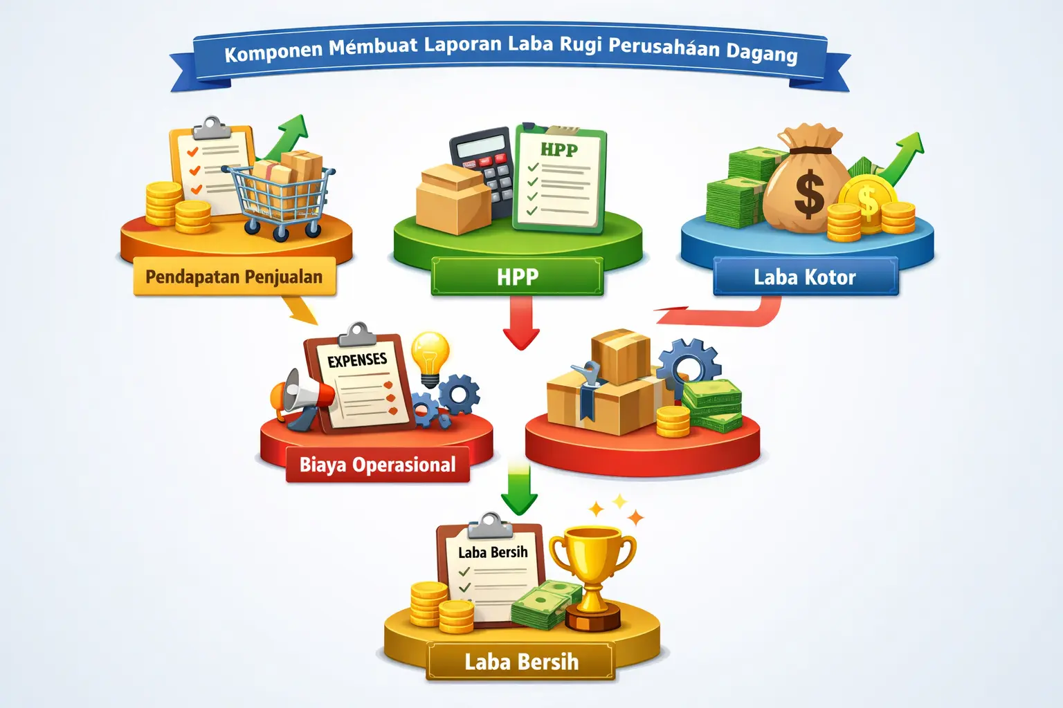 laporan laba rugi perusahaan dagang