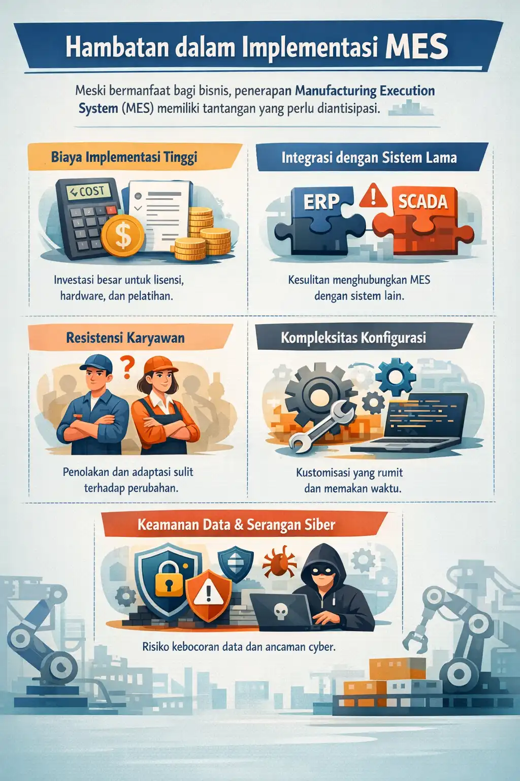 Hambatan dalam Implementasi MES