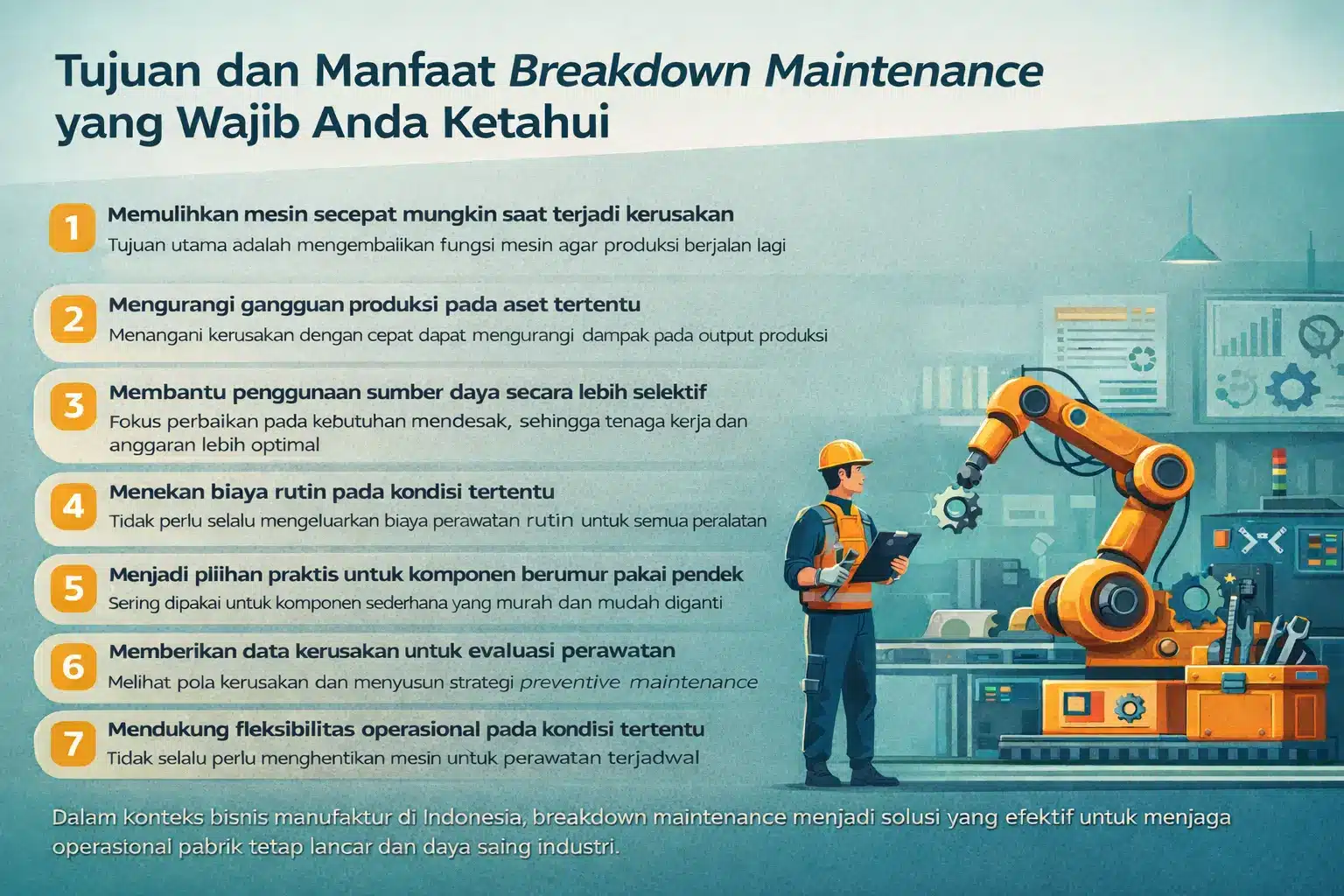 Infografis Breakdown Maintenance