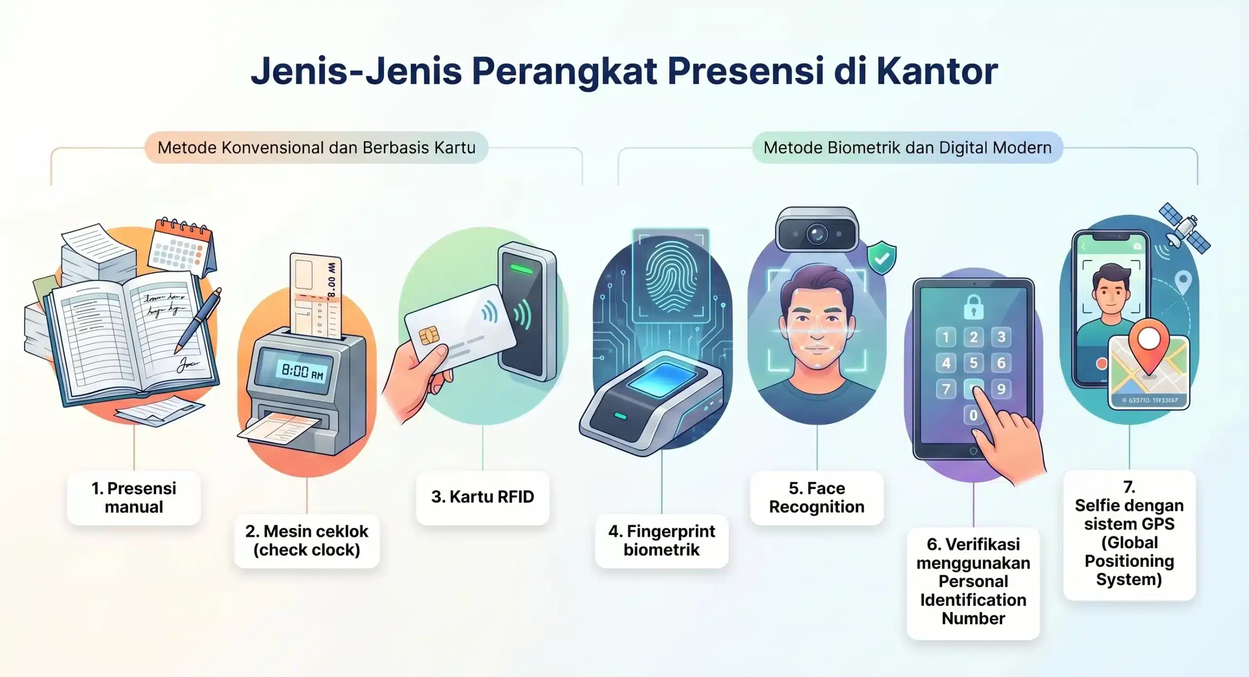 Jenis perangkat presensi