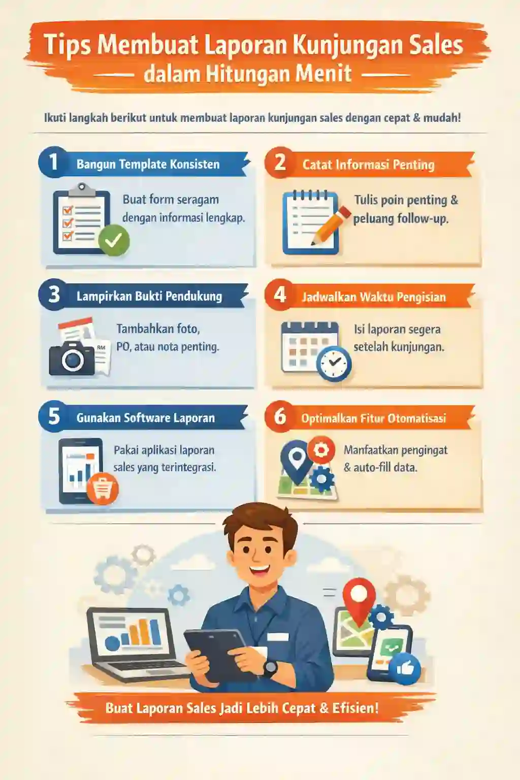 Cara Membuat Laporan Kunjungan Sales dengan Mudah