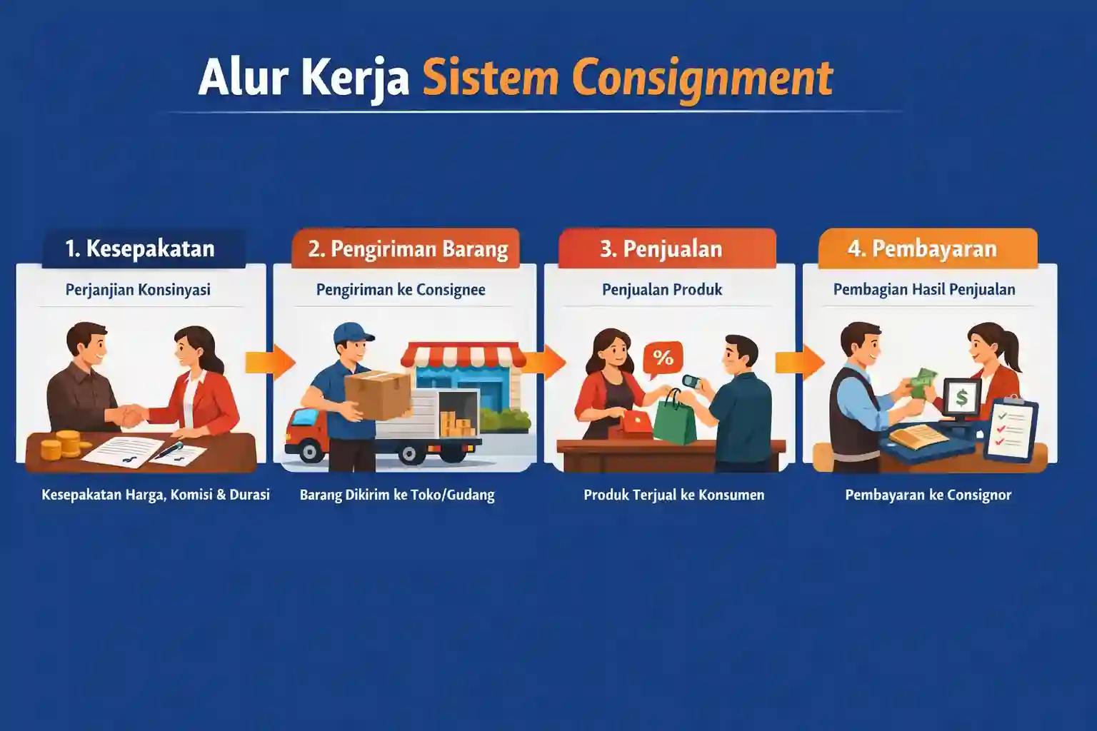 alur kerja dan cara kerja sistem consignment