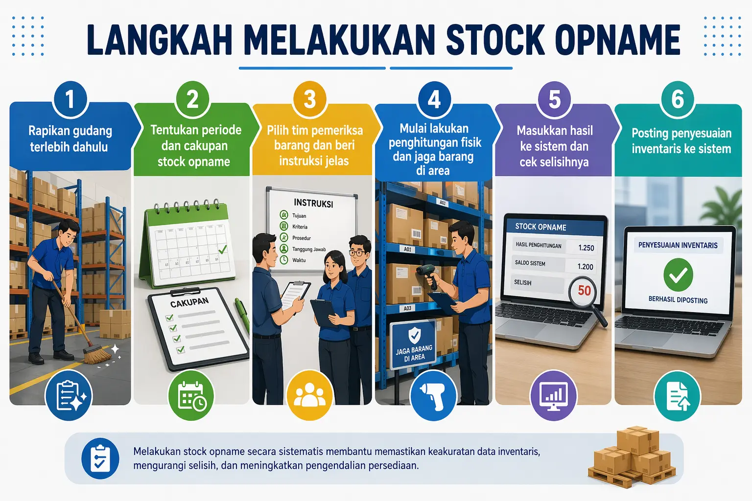 Langkah melakukan stock opname