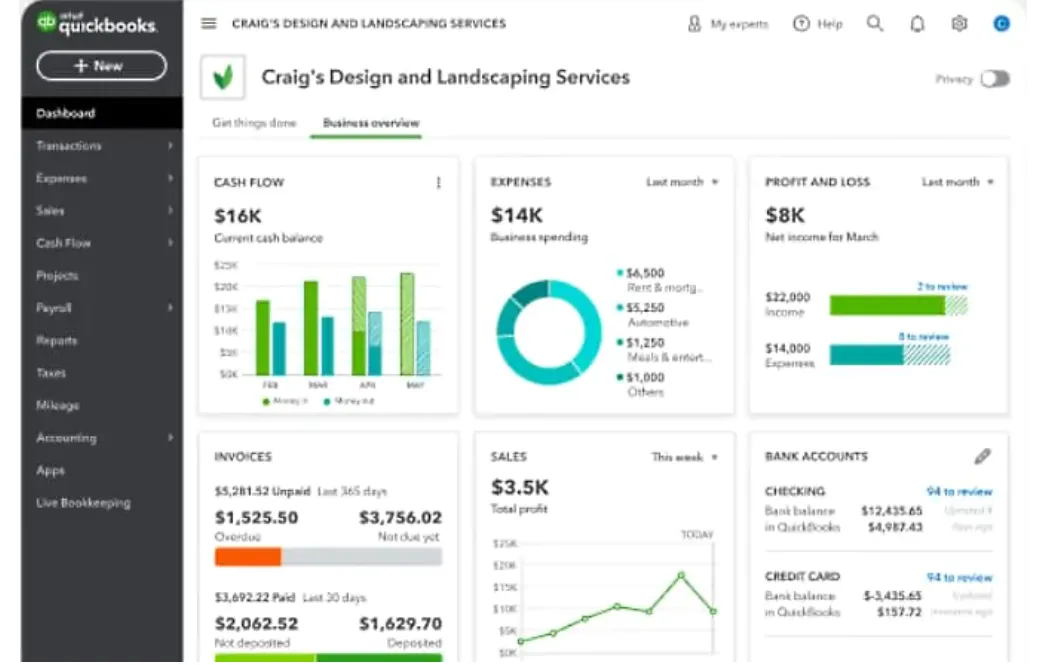 Fitur QuickBooks Software