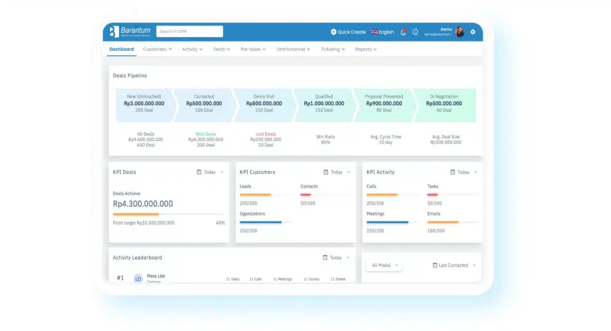 Barantum Lead Management Software