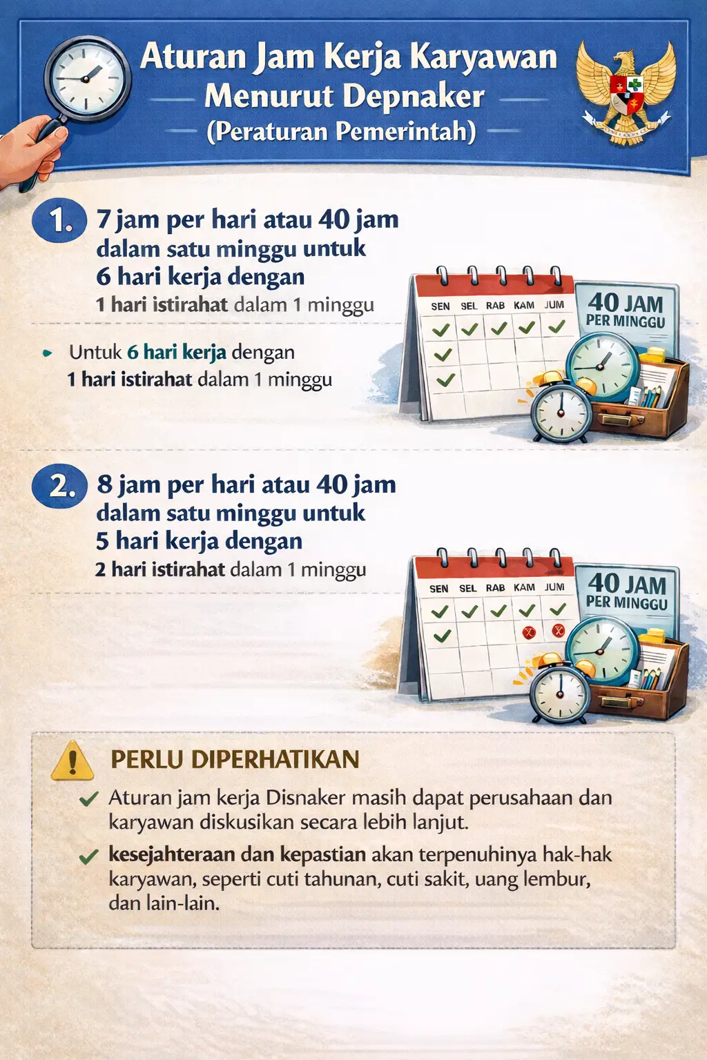 Aturan Jam Kerja Karyawan