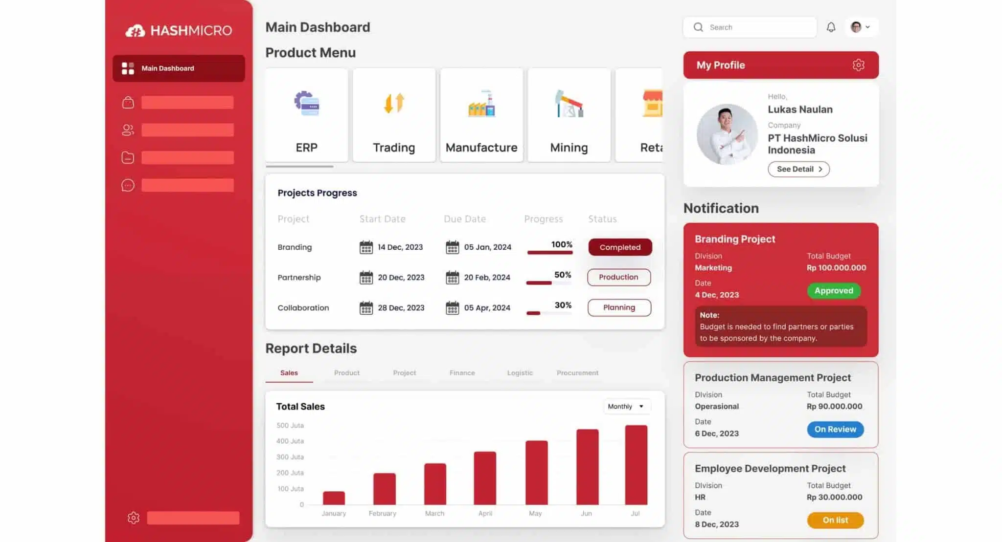 Contoh timeline kegiatan dengan software timesheet management