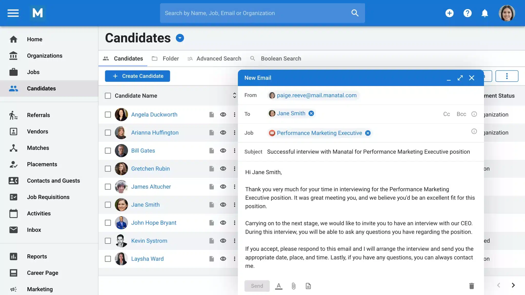 Manatal ATS Recruitment Software