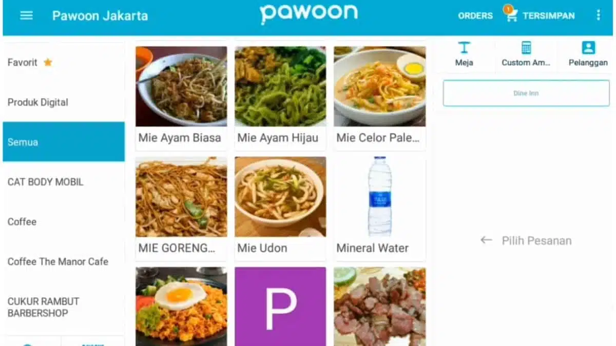Aplikasi Penjualan Pawoon
