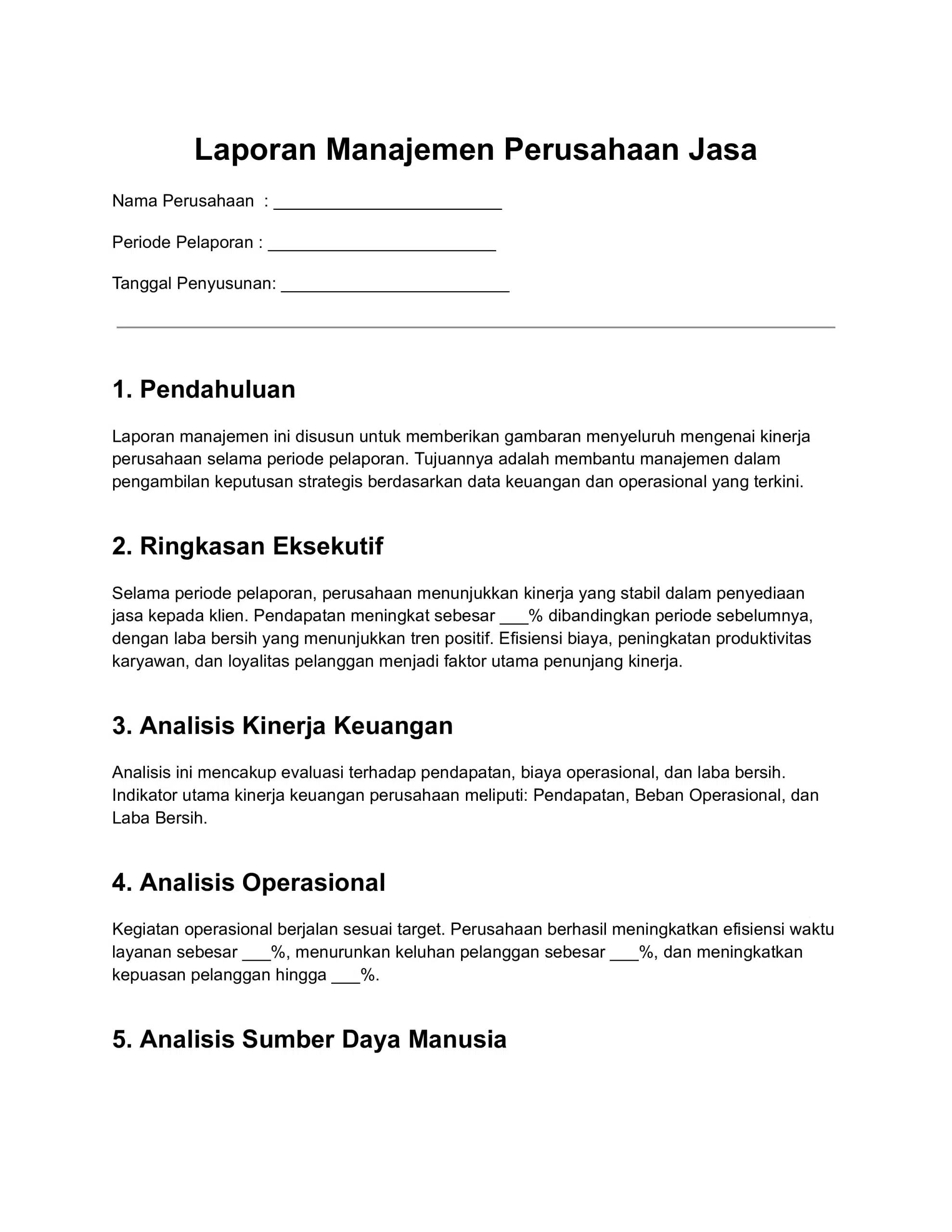 neraca perusahaan jasa