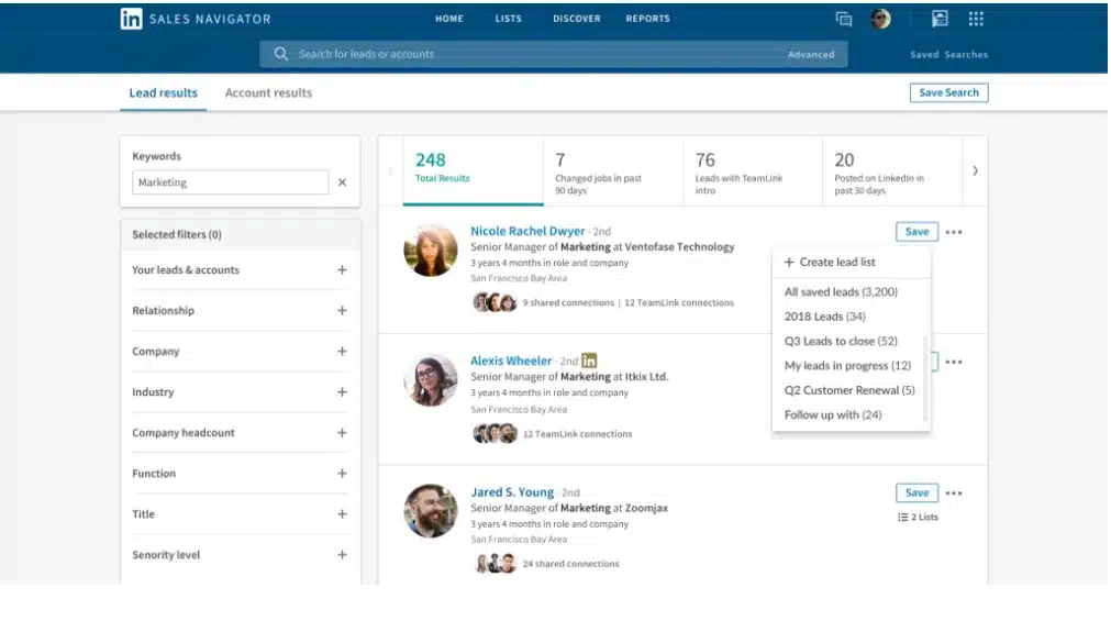 LinkedIn Sales Navigator