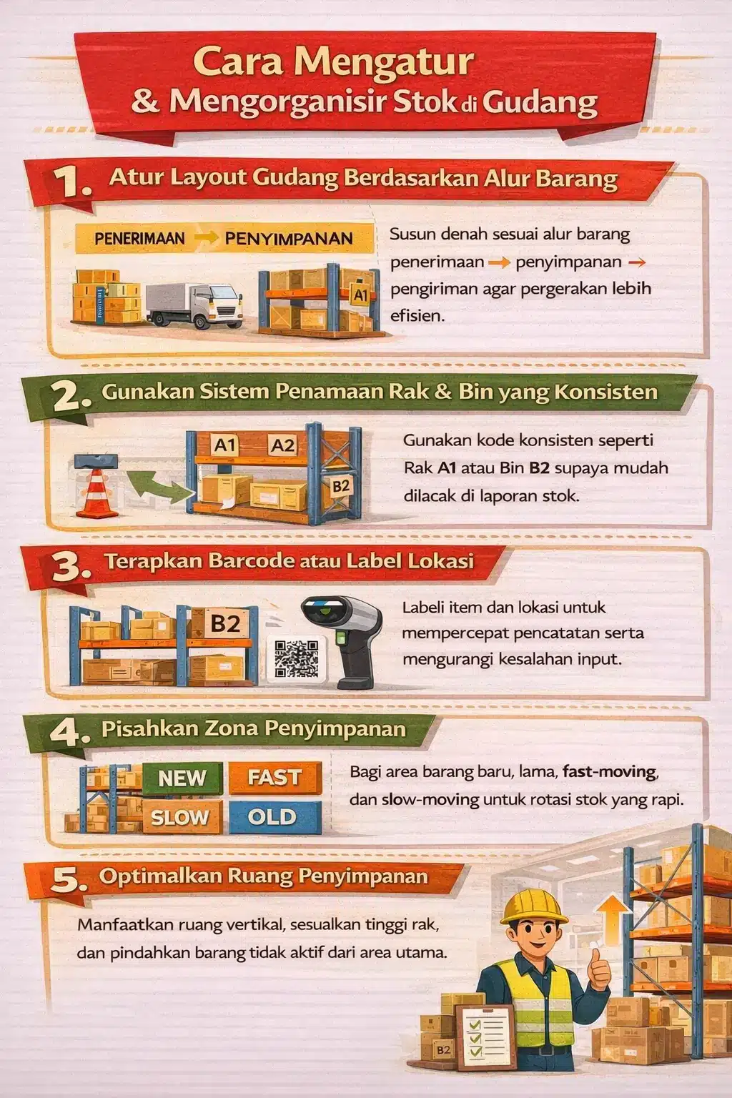 efisiensi pengaturan stok gudang dengan laporan stok barang