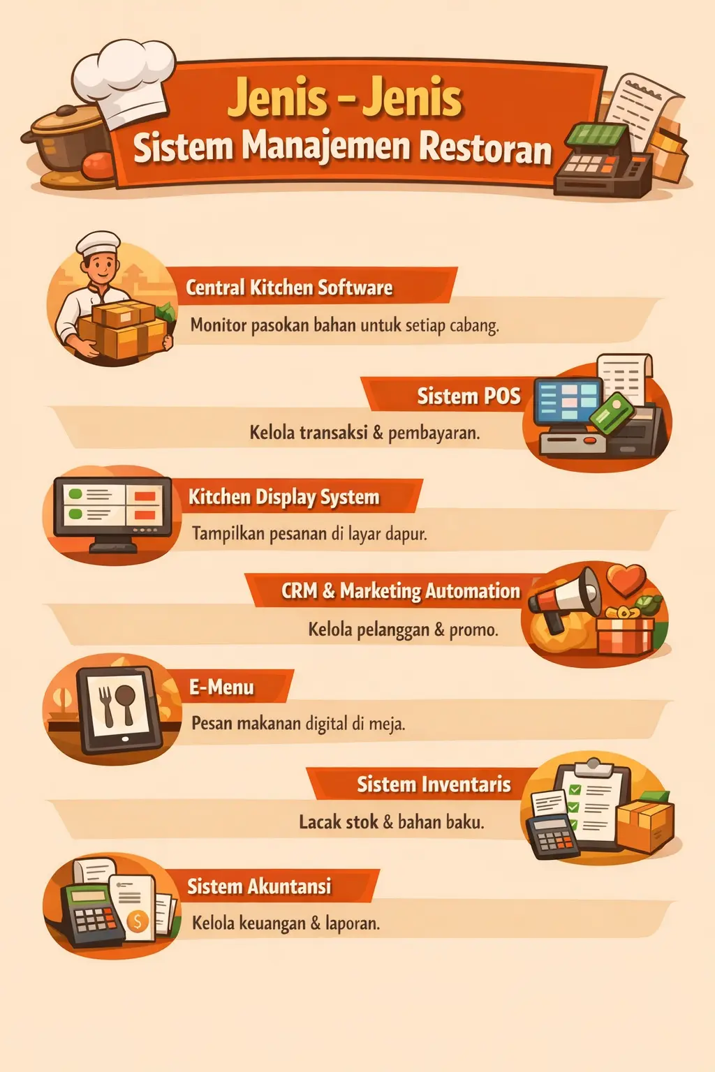 jenis jenis software untuk restoran