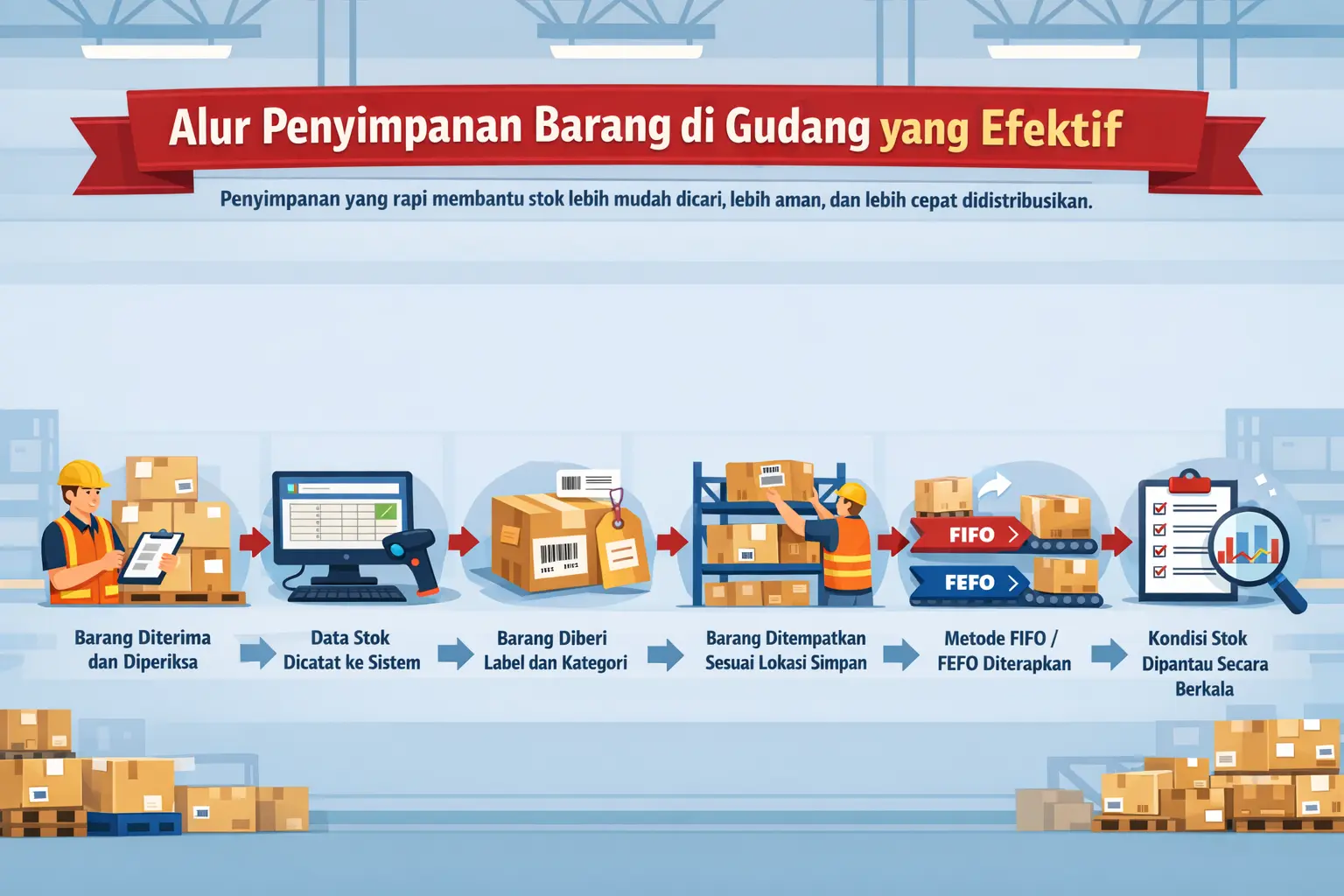 alur penyimpanan gudang