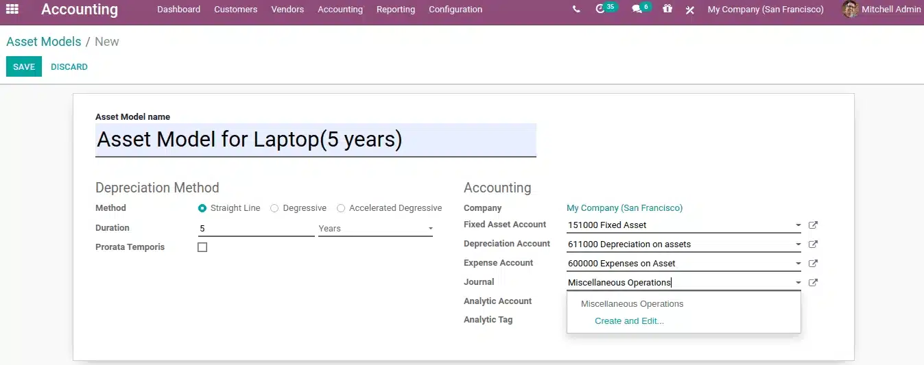 Aplikasi Aset Odoo